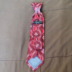 Red Paisley Men's Tie